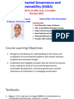 Environmental Governance & Sustainability