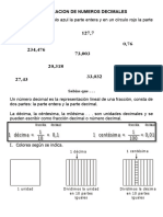 Comparacion de Numeros Decimales para Quinto de Primaria