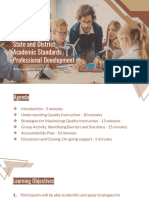 State and District Academic Standards Professional Development