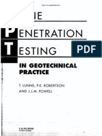 Cone Penetration Testing in Geotechnical Practice