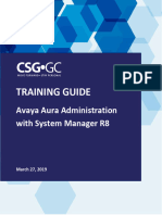 CSG 032719training AvayaSystemManager