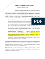 La Carga Dinamica de La Prueba en El Proceso Penal