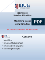 23MTRN08I Lec 5 - Modelling Basics Using Simulink