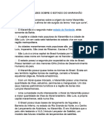 Curiosidades Sobre o Estado Do Maranhão