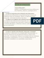 Filosofia de La Educación