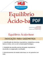 Equilíbrio Ácido-Base