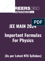 JEE Main 2024 Important Formulas For Physics PDF 1