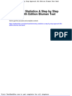 Elementary Statistics A Step by Step Approach 8th Edition Bluman Test Bank