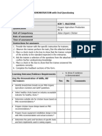 Oap Ncii - Rating Sheet For Demo