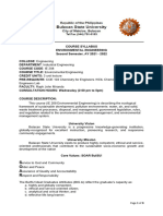 IE 208 Environmental Engineering Syllabus