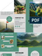 Green Minimalist Travel Agent Z-Fold Brochure