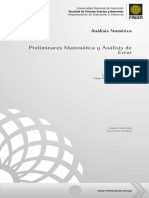 Preliminares Matemáticas y Análisis de Error