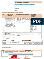 SESIÓN DE APRENDIZAJE 10 DE NOV. COMUNICACION Y Matematica