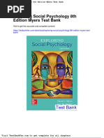 Exploring Social Psychology 8th Edition Myers Test Bank