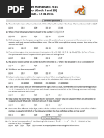 Math Olympiad 2016 Junior