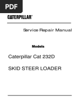 Caterpillar Cat 232D SKID STEER LOADER (Prefix DPR) Service Repair Manual (DPR00001 and Up)