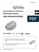 HDR-SR5E/SR7E/SR8E: Mode D'emploi Du Caméscope Bedieningshandleiding