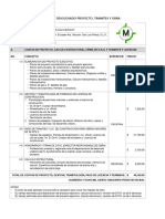 Presupuesto de Ampliacion y Remodelacion de Casa Habitacion El Paseo.