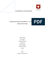 Taller de Psicodiagnóstico y Evaluación Psicológica Entrega