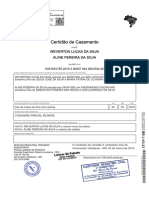 Certidao de Casamento MG 2015