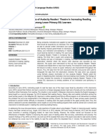 Exploring The Effectiveness of Audacity Readers' Theatre in Increasing Reading Motivation and Fluency Among Lower Primary ESL Learners