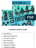 Lecture 12 Game Theory