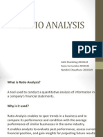 Ratio Analysis: Aditi Shanbhag 2010122 Kezia Fernandes 2010142 Nandini Chaudhury 2010149