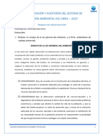 Trabajo de Investigacion Implementacion y Auditoria Del SG ISO 14001 - 2015