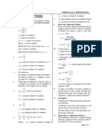 Ray Optics: Physics