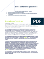 Classement Des Différents Procédés de Base