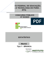 Instituto Consulplan 2023 If Pa Estatistico Prova