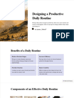 Designing A Productive Daily Routine