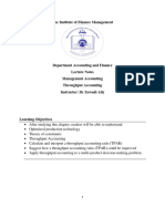 Throughtput Accounting Notes