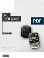 ONE User Guide: Kin R1.0 - Cdma