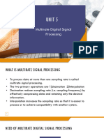 Multirate Signal Processing