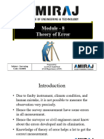 Surveying Module 8 Theory of Error