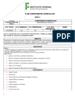 01 - Eletrodinâmica Clássica I - V Período - PLANO DE COMPONENTE CURRICULAR