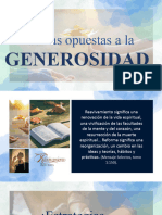 Fuerzas Opuestas A La Generosidad