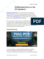 Top 20 PCB Manufacturers in The World (2023 Updated)