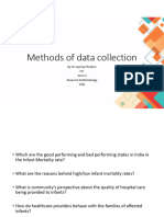 Session 11 - Methods of Data Collection