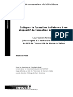 815 Integrer La Formation A Distance A Un Dispositif de Formation Des Utilisateurs