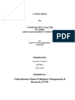 Comparative Analysis of Three Asset Management Companies