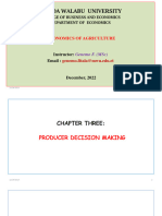 Agricultural Economics Chapter 3