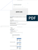 Aço ASTM A36 Propriedades Mecânicas e Composição Química