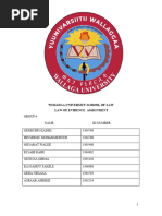 Law of Evidence Assignment