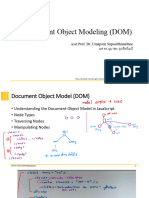 Document Object Modeling (DOM) : Asst - Prof. Dr. Umaporn Supasitthimethee