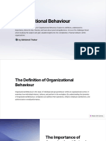 Organisational Behaviour