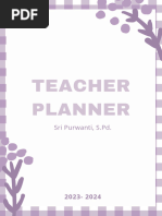 Colorful Floral Teacher Planner