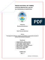 Informe - Psicología en El Embarazo - Grupo 2 - Biodanza