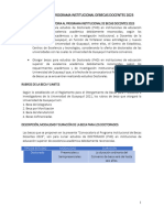 Datos Informativos Becas Doctorales